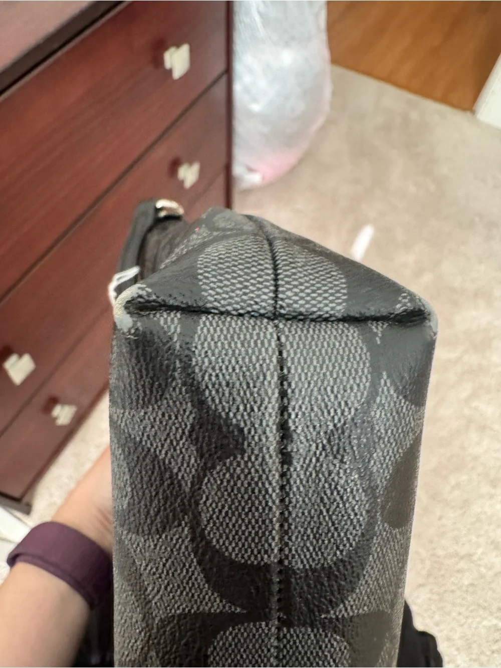 Coach Black Signature Canvas Crossbody Bag